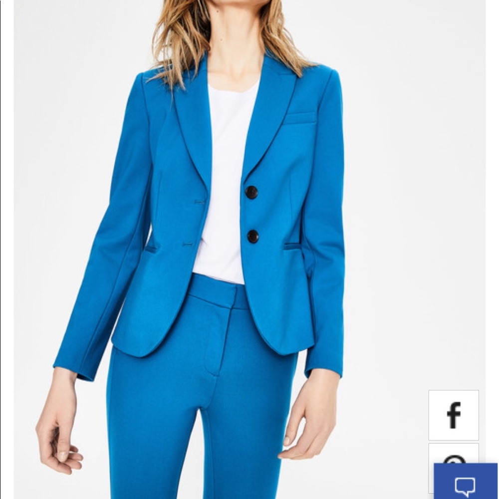 Boden Elizabeth Ponte Blazer Sz 8 Brand New